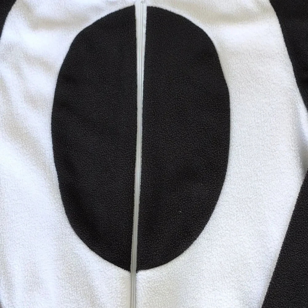 Panda One Piece Hood Zip Up Costume Size 8-10Y Halloween, Festival Cozy